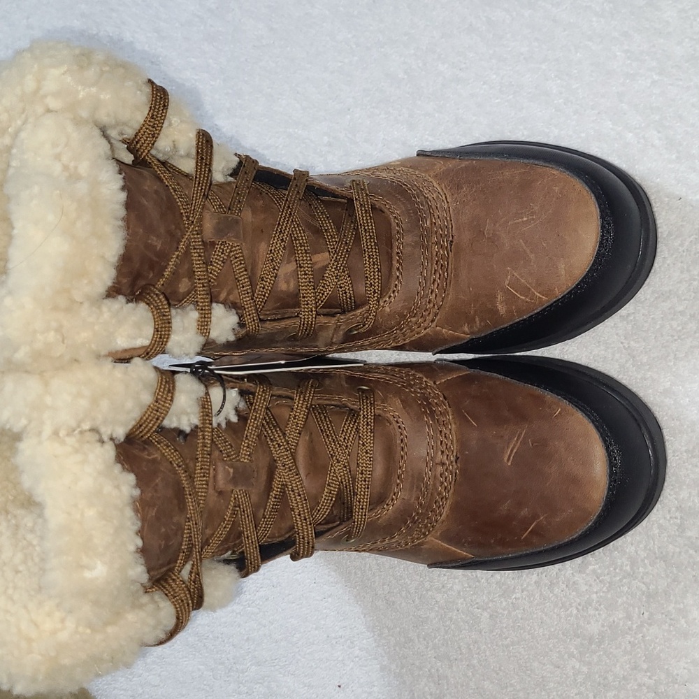 SOREL Tivoli IV Parc Waterproof Leather Snow Boots Size 5.5 Women's - Picture 5 of 13